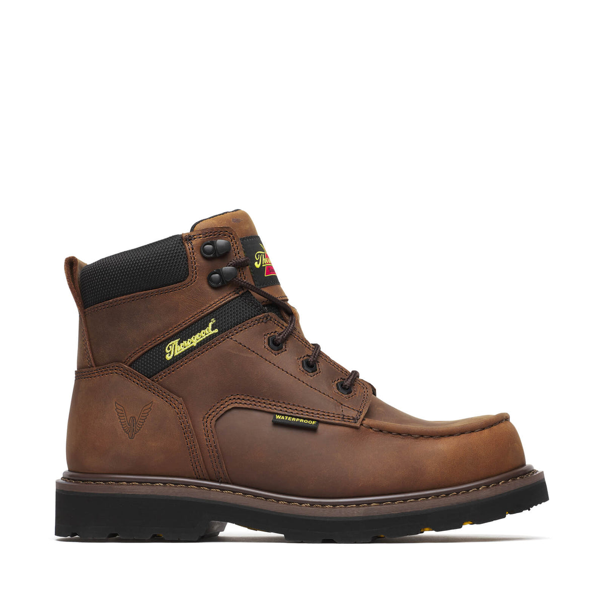 THOROGOOD JOBSITE SERIES WP 6″ CRAZY HORSE COMP MOC TOE BLK BOOTS 804-4170