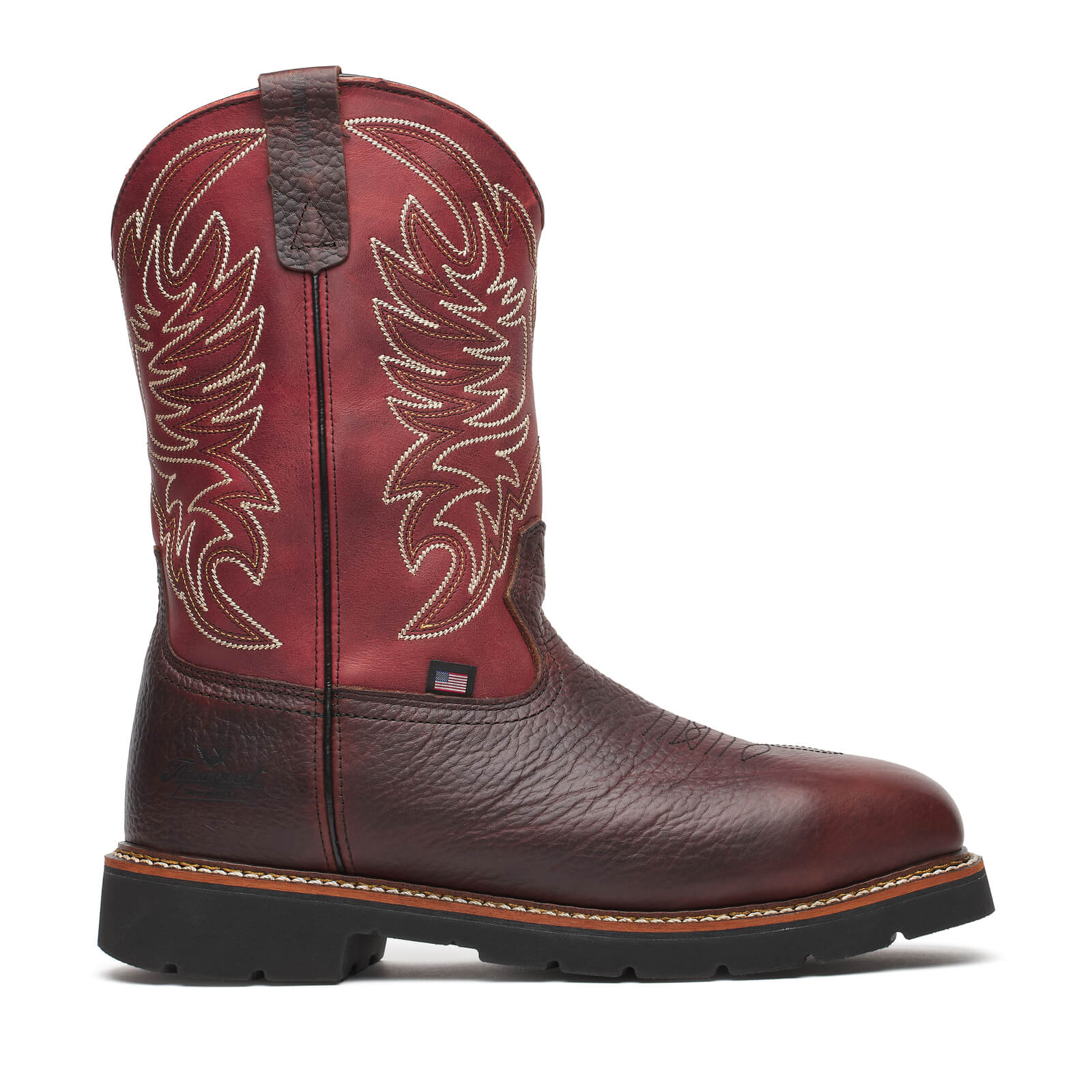 Thorogood Western Work Waterproof Chili/crimson 11″ Safety Toe Boots 804-4322