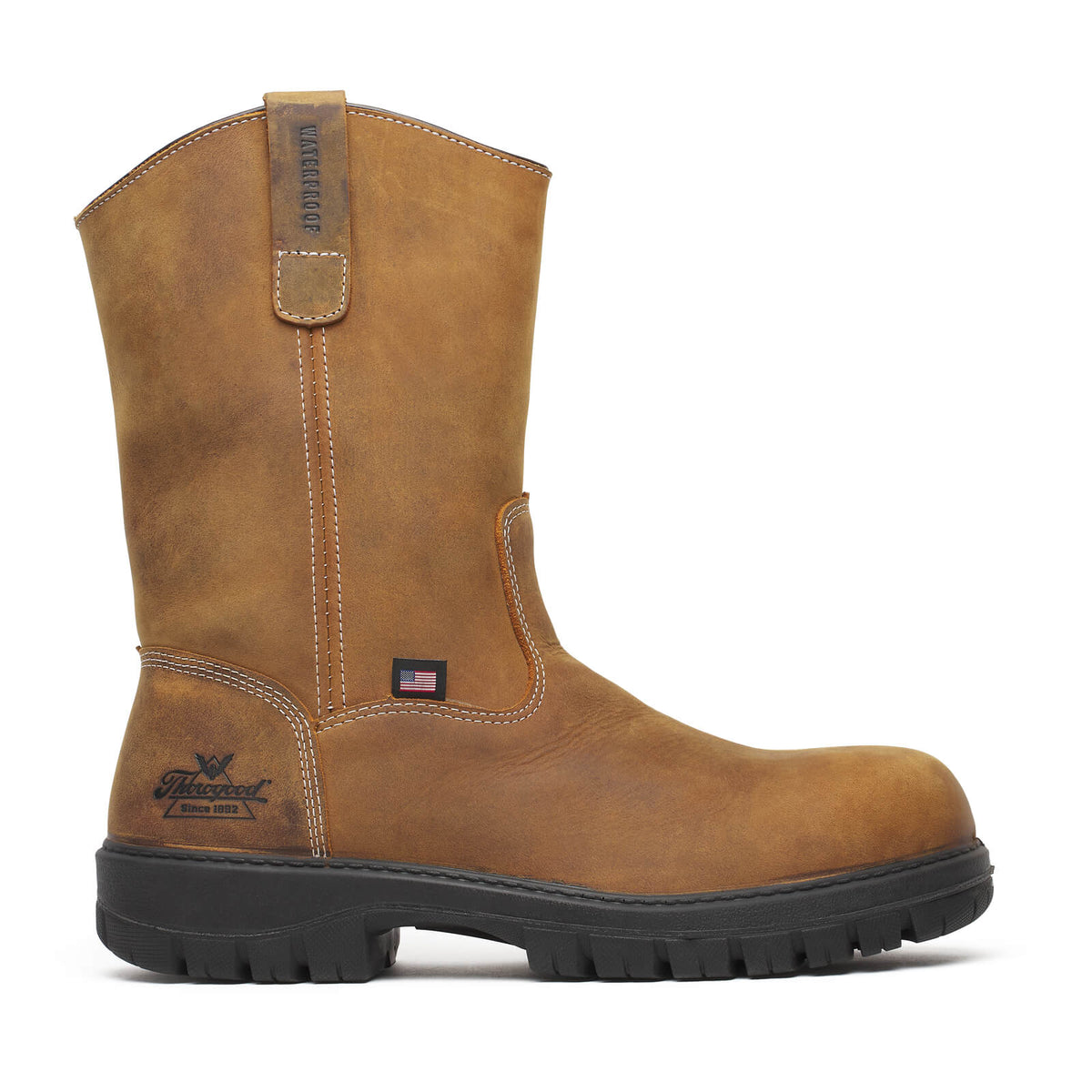 THOROGOOD GENESIS SERIES 11″ CHESTNUT NANO SAFETY TOE WATERPROOF BOOTS 804-4323