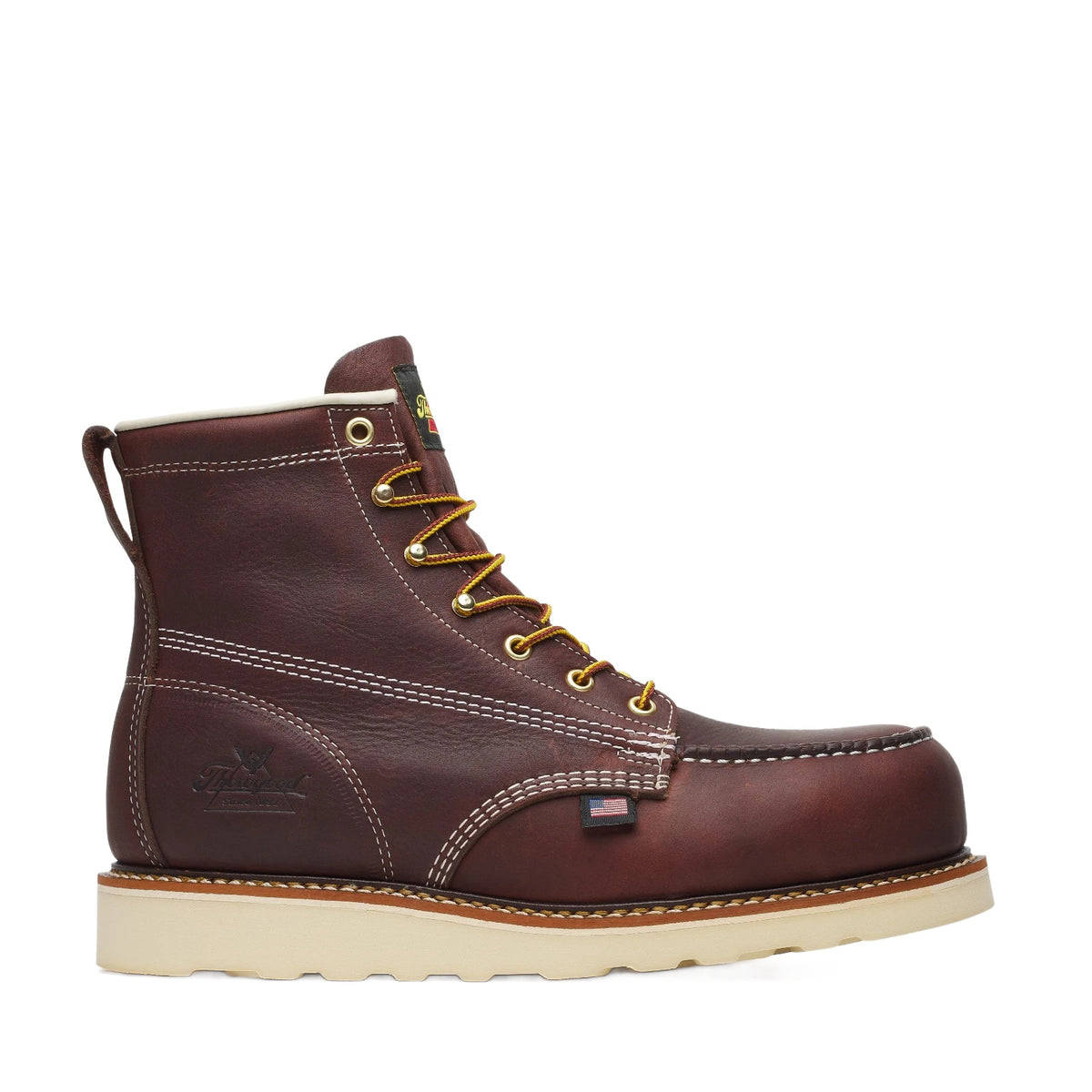 THOROGOOD 6" AMERICAN LEGACY NANO MOC TOE LEATHER MEN'S WORK BOOTS 804-6120
