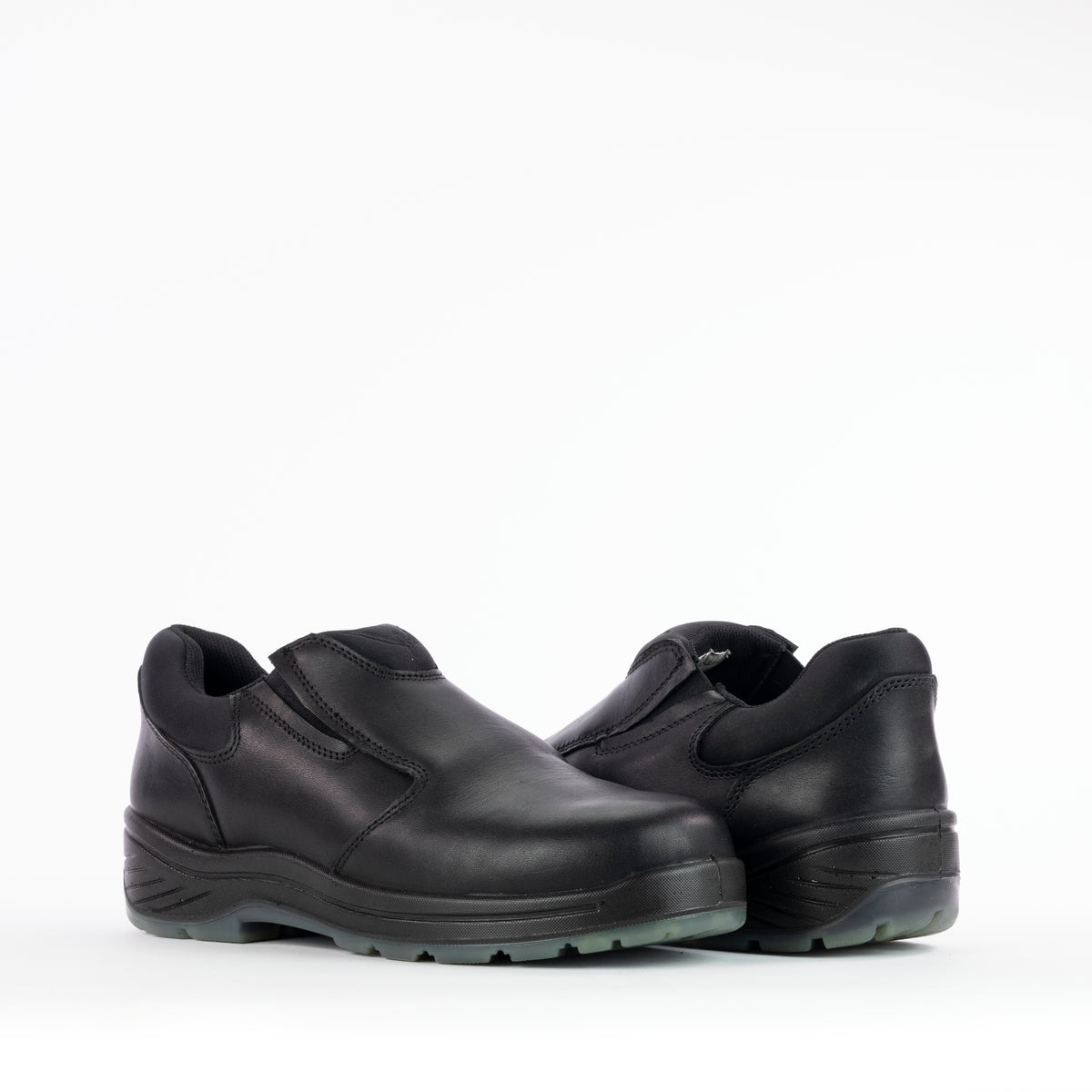 THOROGOOD THORO-FLEX BLACK SLIP-ON SAFETY TOE BOOTS 804-6133