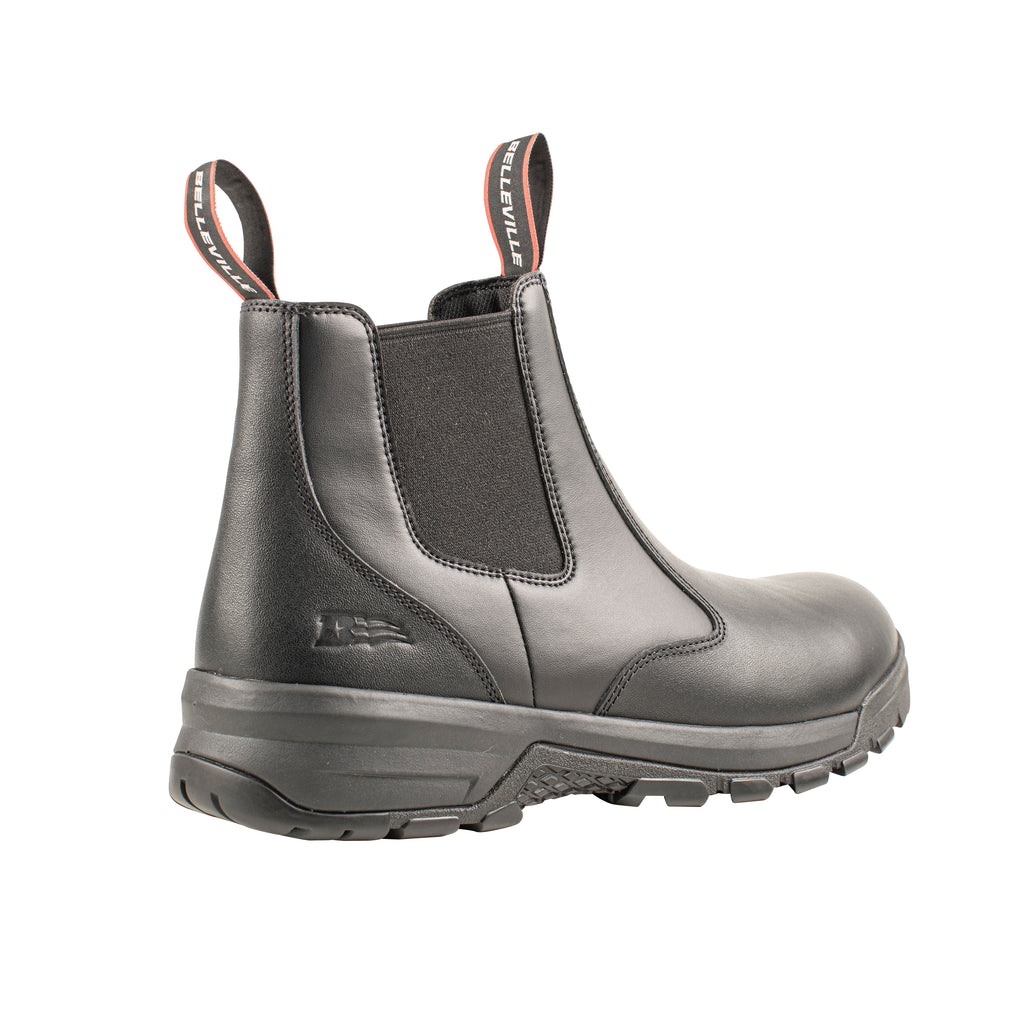 Belleville , Men's, 6", SPEAR POINT, BV911CT, Composite Safety Toe Station Boot, Black, 4, Regular, BV911CT 040R