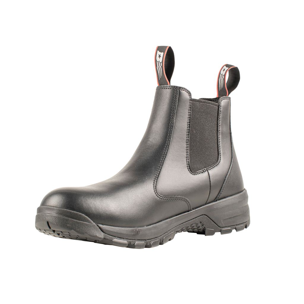 Belleville , Men's, 6", SPEAR POINT, BV911CT, Composite Safety Toe Station Boot, Black, 4, Regular, BV911CT 040R