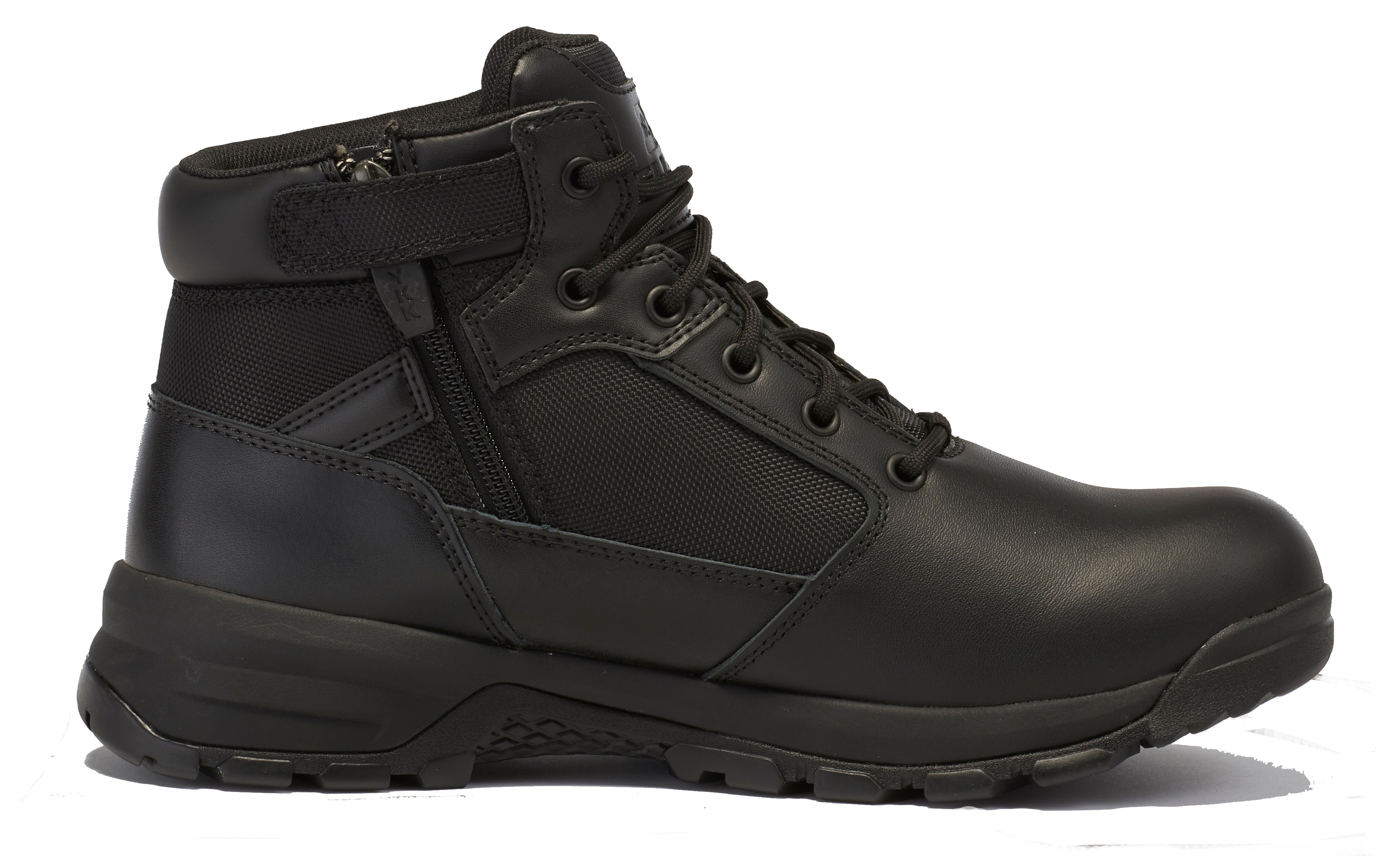 Belleville, Men's, 5", SPEAR POINT, BV915ZWP, Lightweight Side-Zip Waterproof Tactical Boot, Black, 4, Regular, BV915ZWP 040R