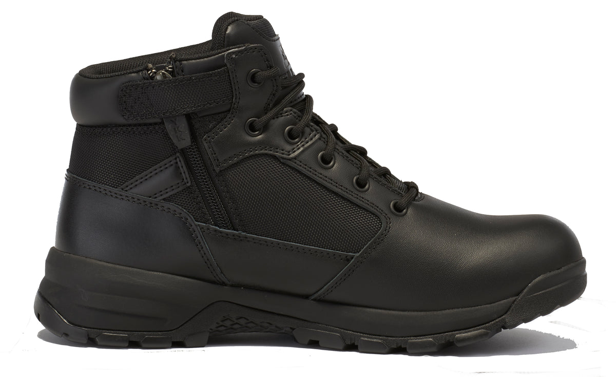 Belleville, Men's, 5", SPEAR POINT, BV915ZWP, Lightweight Side-Zip Waterproof Tactical Boot, Black, 4, Regular, BV915ZWP 040R