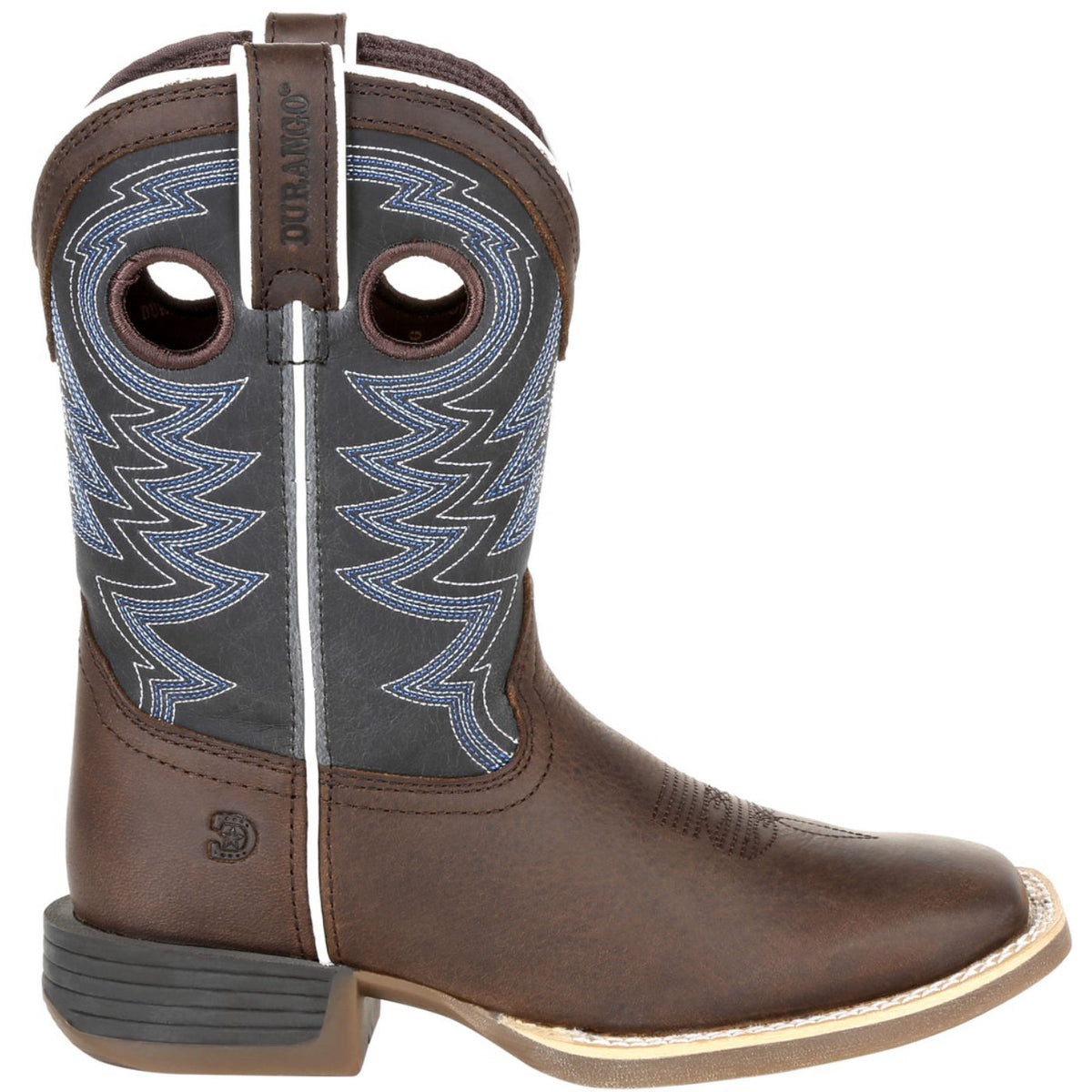 Durango® Lil' Rebel Pro™ Big Kid's Blue Western Boot