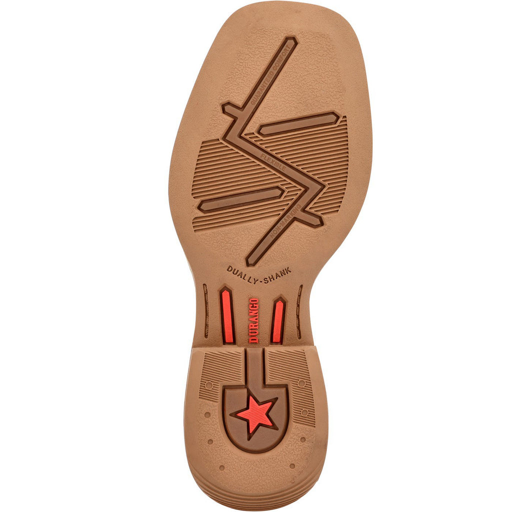 Durango® Lil' Rebel Pro™ Big Kid's Trail Brown and White Western Boot