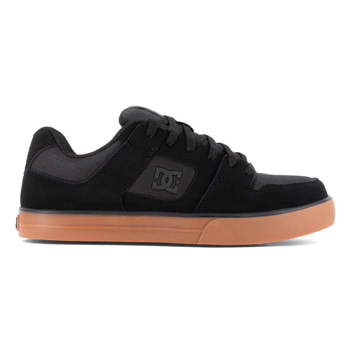 DC PURE MEN'S BLACK/GUM WORK SHOE BOOTS DC60202