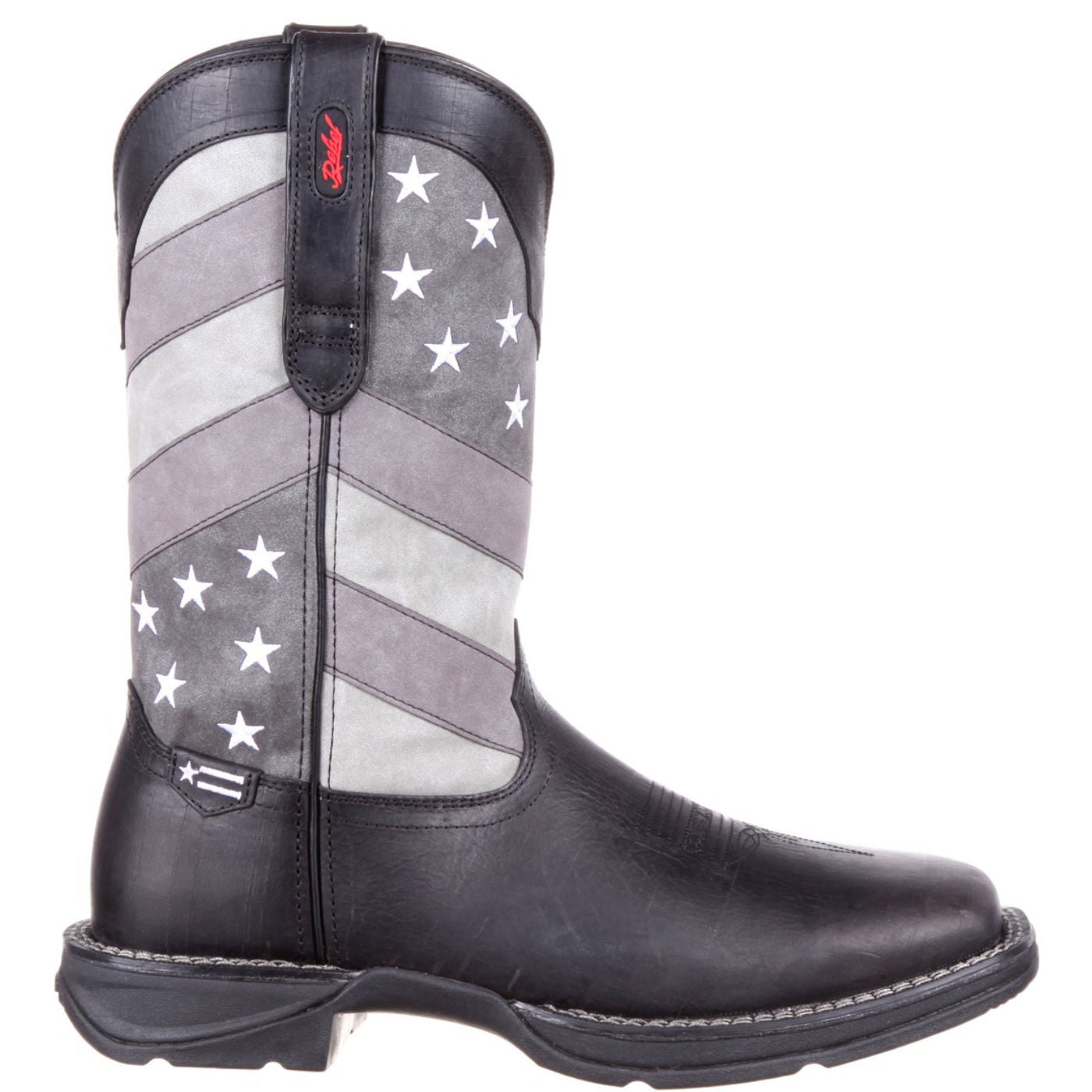 Rebel™ by Durango® Faded Black Flag Western Boot