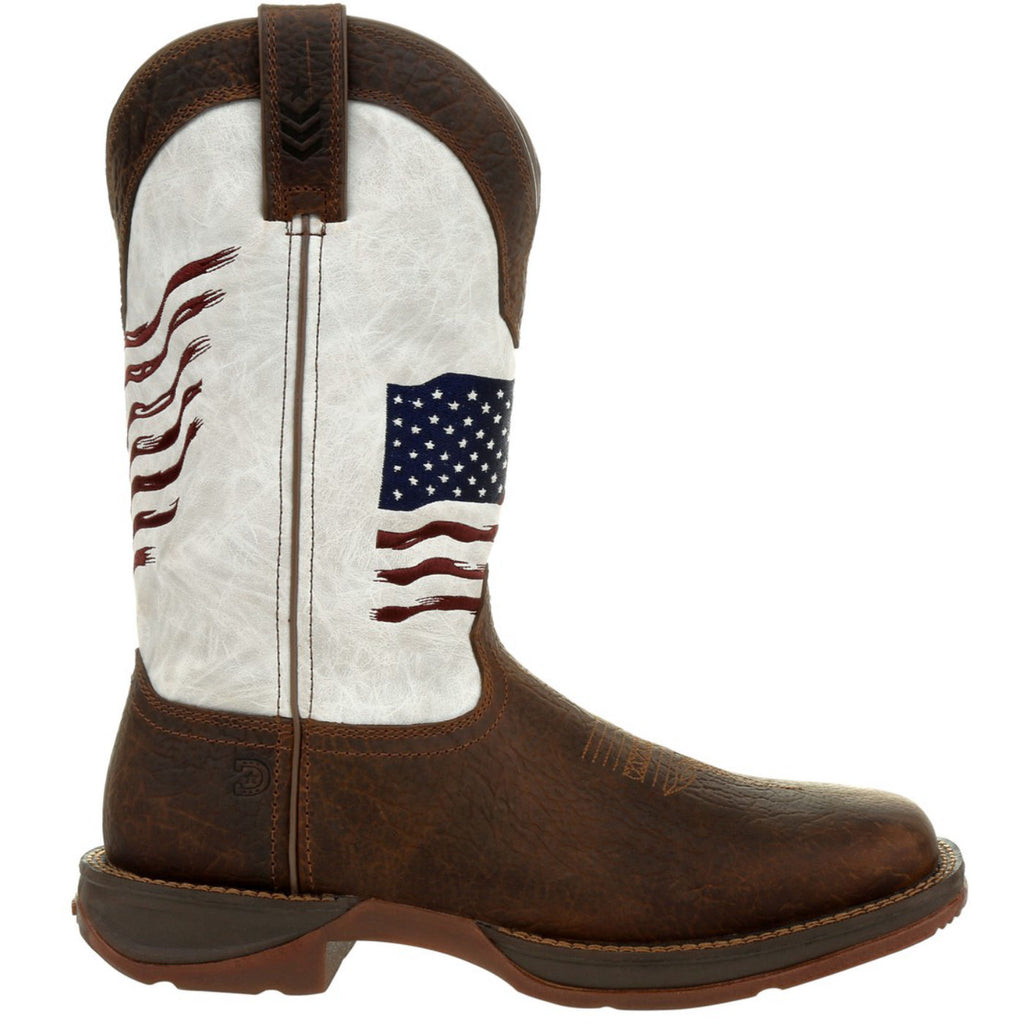 Rebel™ by Durango® Distressed Flag Embroidery Western Boot
