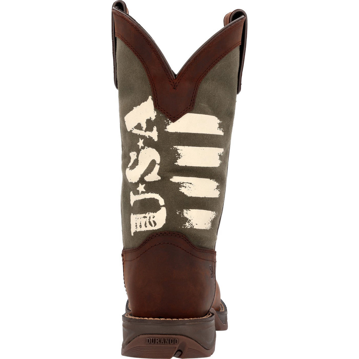 Rebel™ by Durango® Army Green USA Print Western Boot