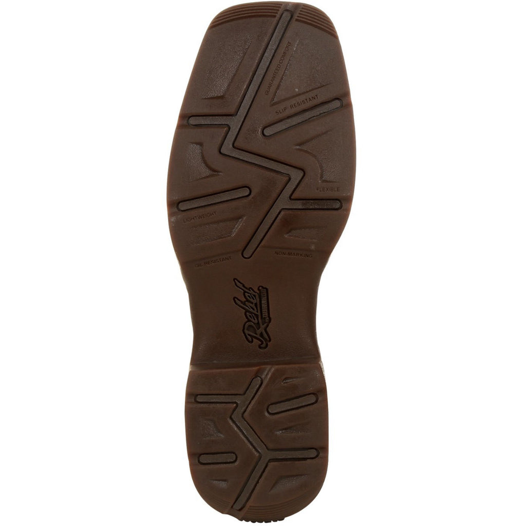 Rebel™ by Durango® Brown Distressed Flag Embroidery Western Boot