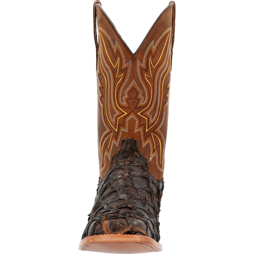 Durango® Premium Exotics™ Dark Brown Pirarucu Western Boot