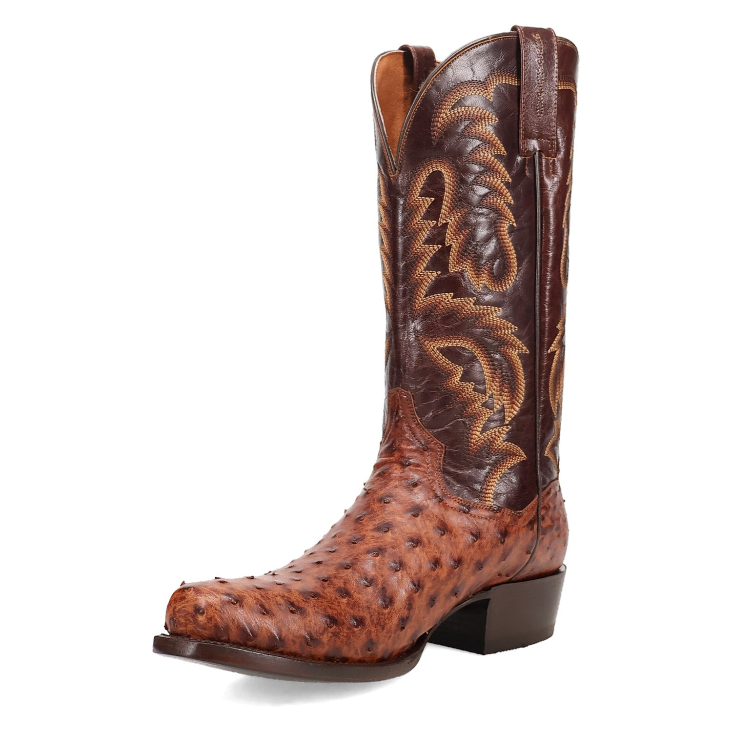 Dan Post Marco Full Quill Ostrich Brass MEN'S Cowboy Boots DP7063