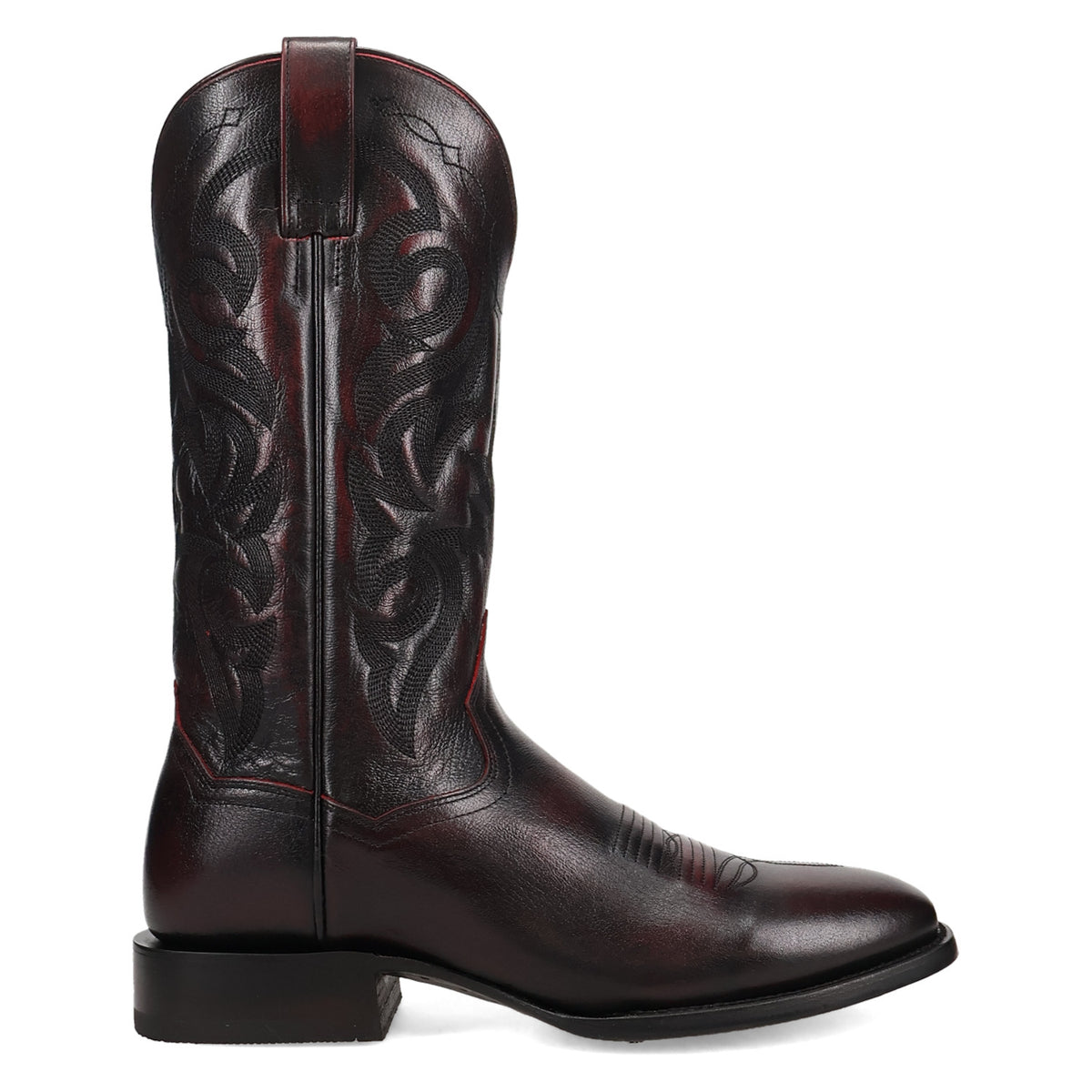 DAN POST REMINGTON LEATHER BLACK CHERRY MEN'S COWBOY BOOTS DP7086