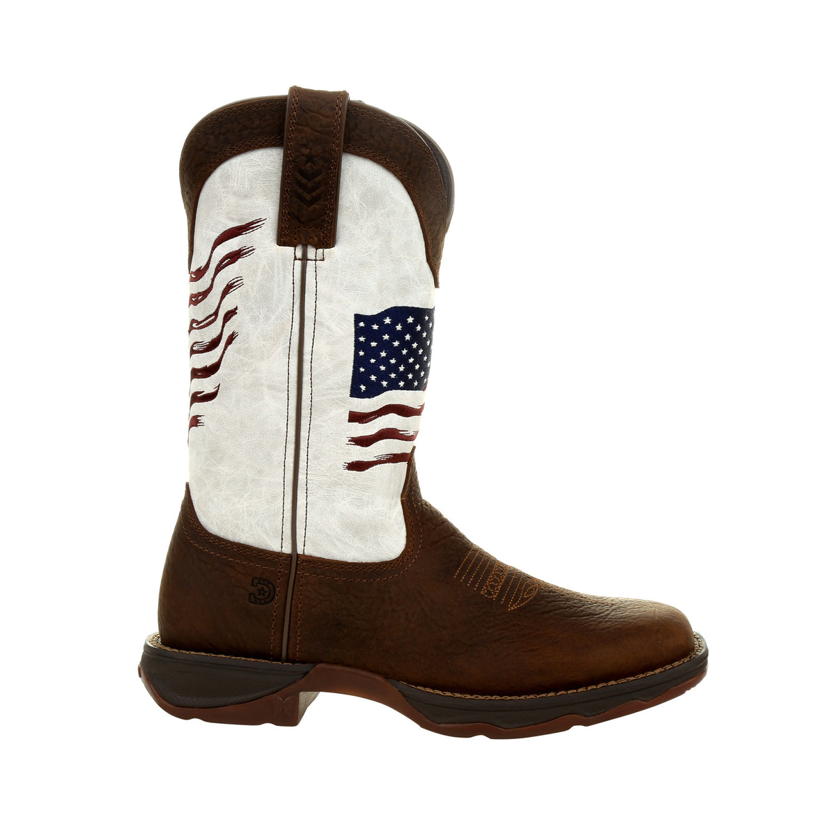 LADY REBEL™ BY DURANGO® WOMEN'S DISTRESSED FLAG EMBROIDERY WESTERN BOOTS DRD0394