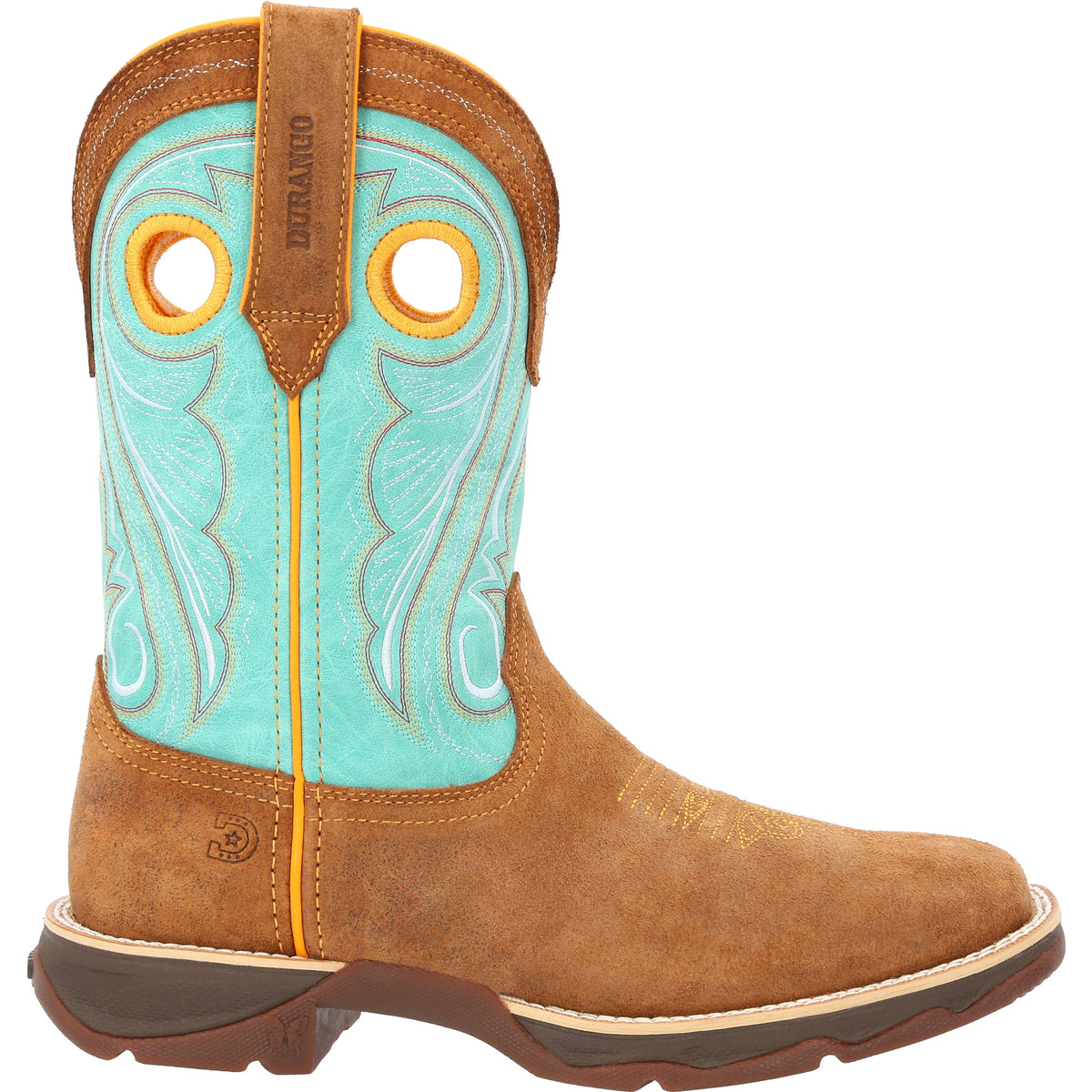 LADY REBEL™ BY DURANGO® WOMEN'S DUSTY BROWN & SKY BLUE BOOTS DRD0425