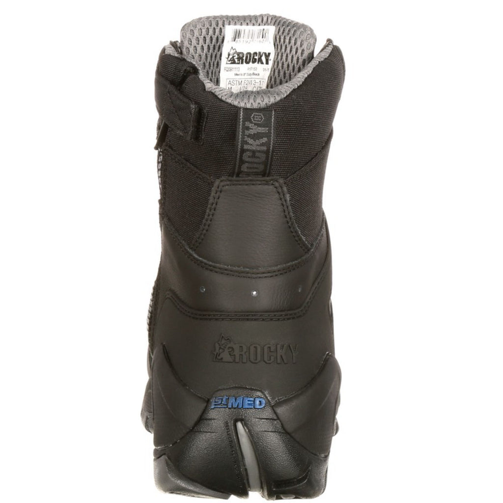 Rocky 1st Med Carbon Fiber Toe Puncture-Resistant Side-Zip Waterproof Public Service Boot
