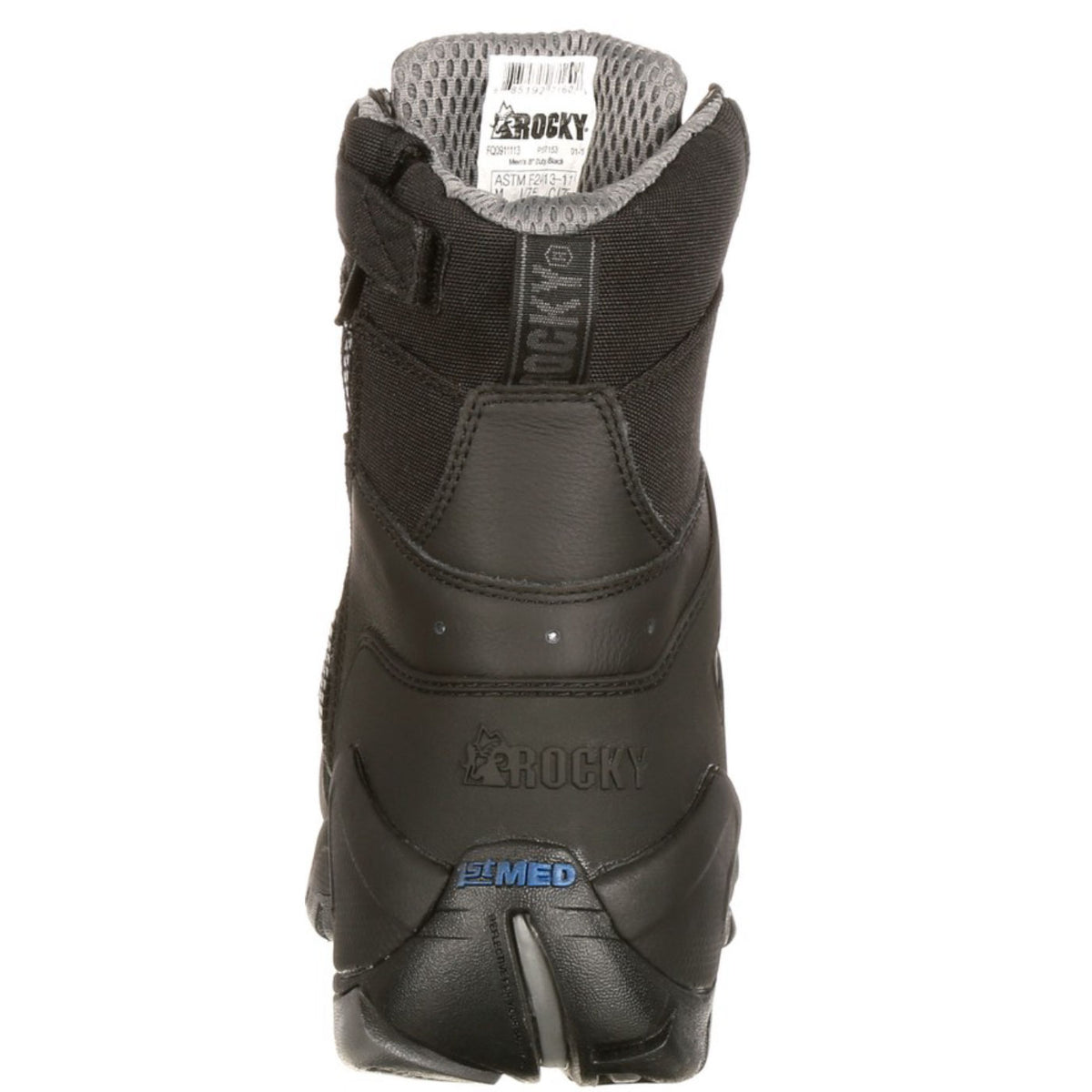Rocky 1st Med Carbon Fiber Toe Puncture-Resistant Side-Zip Waterproof Public Service Boot