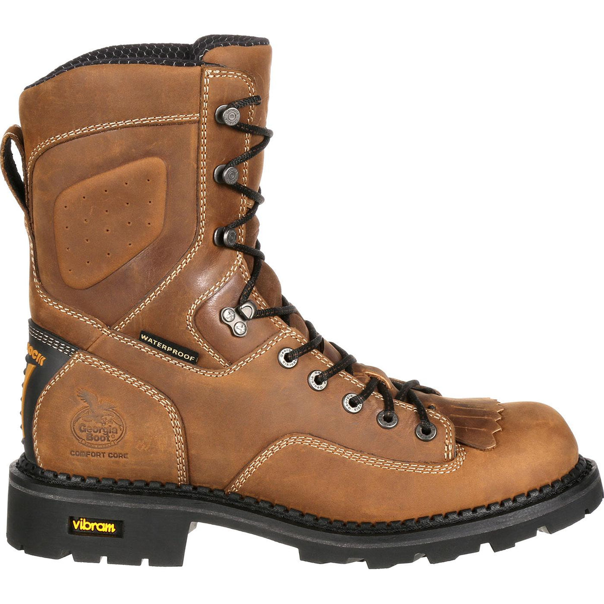 Georgia Boot Comfort Core Waterproof Low Heel Logger Work Boot