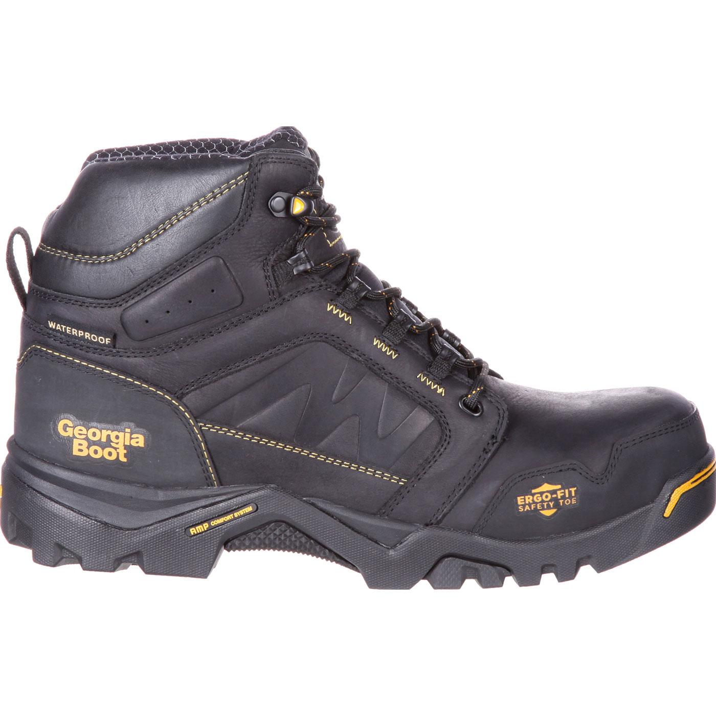 Georgia Boot Amplitude Composite Toe Waterproof Black Work Boot