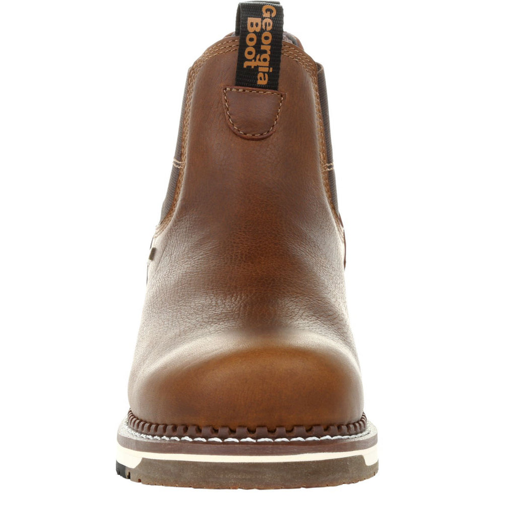 Georgia Boot AMP LT Wedge Steel Toe Waterproof Chelsea Work Boot