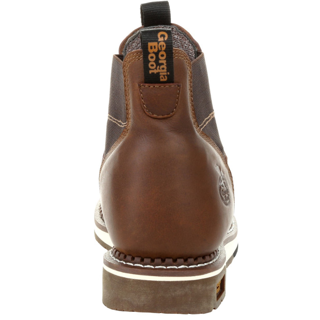 Georgia Boot AMP LT Wedge Steel Toe Waterproof Chelsea Work Boot