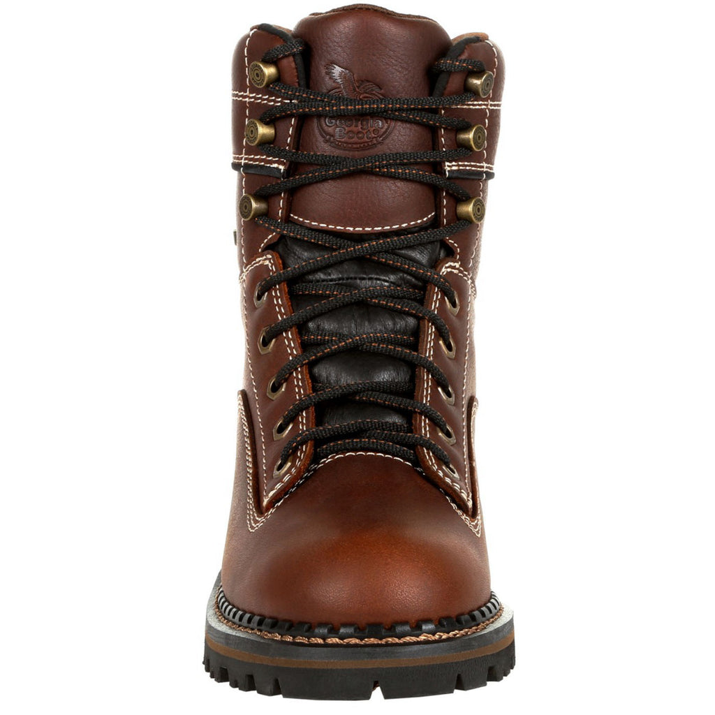 Georgia Boot AMP LT Logger Women's Alloy Toe Waterproof Low Heel Logger Boot