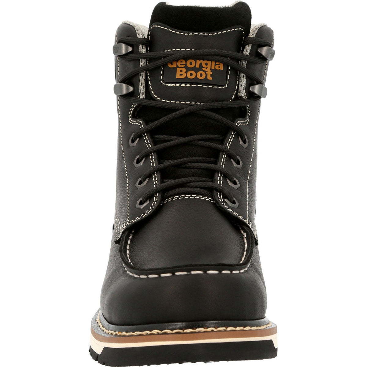 Georgia Boot AMP LT Wedge Waterproof Moc-Toe Black Work Boot