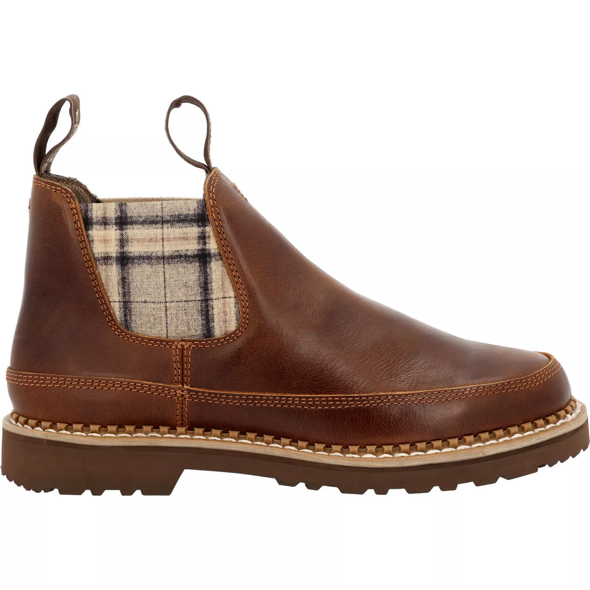 GEORGIA WOMEN'S PLAID CHELSEA ROMEO SHOE BOOTS GB00656