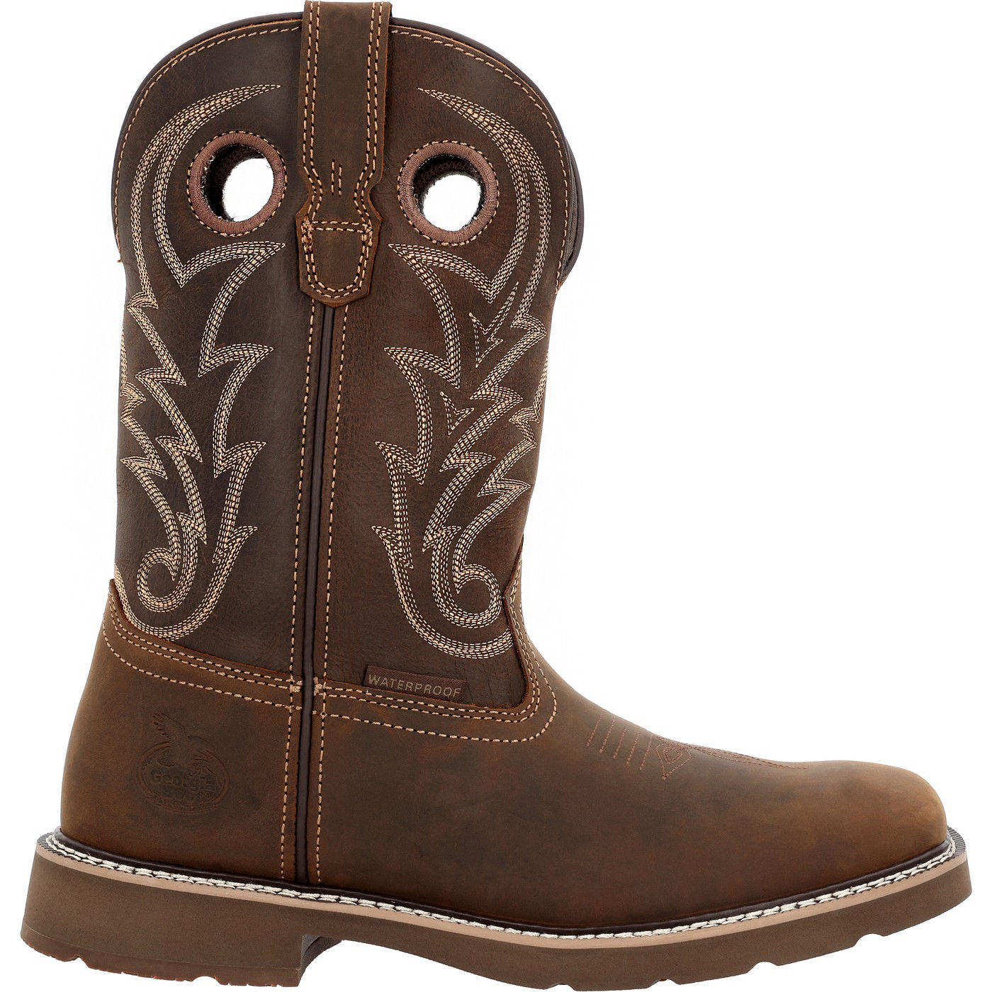 Georgia Boot Core 37 Western 11" Waterproof Pull-On Work Boot