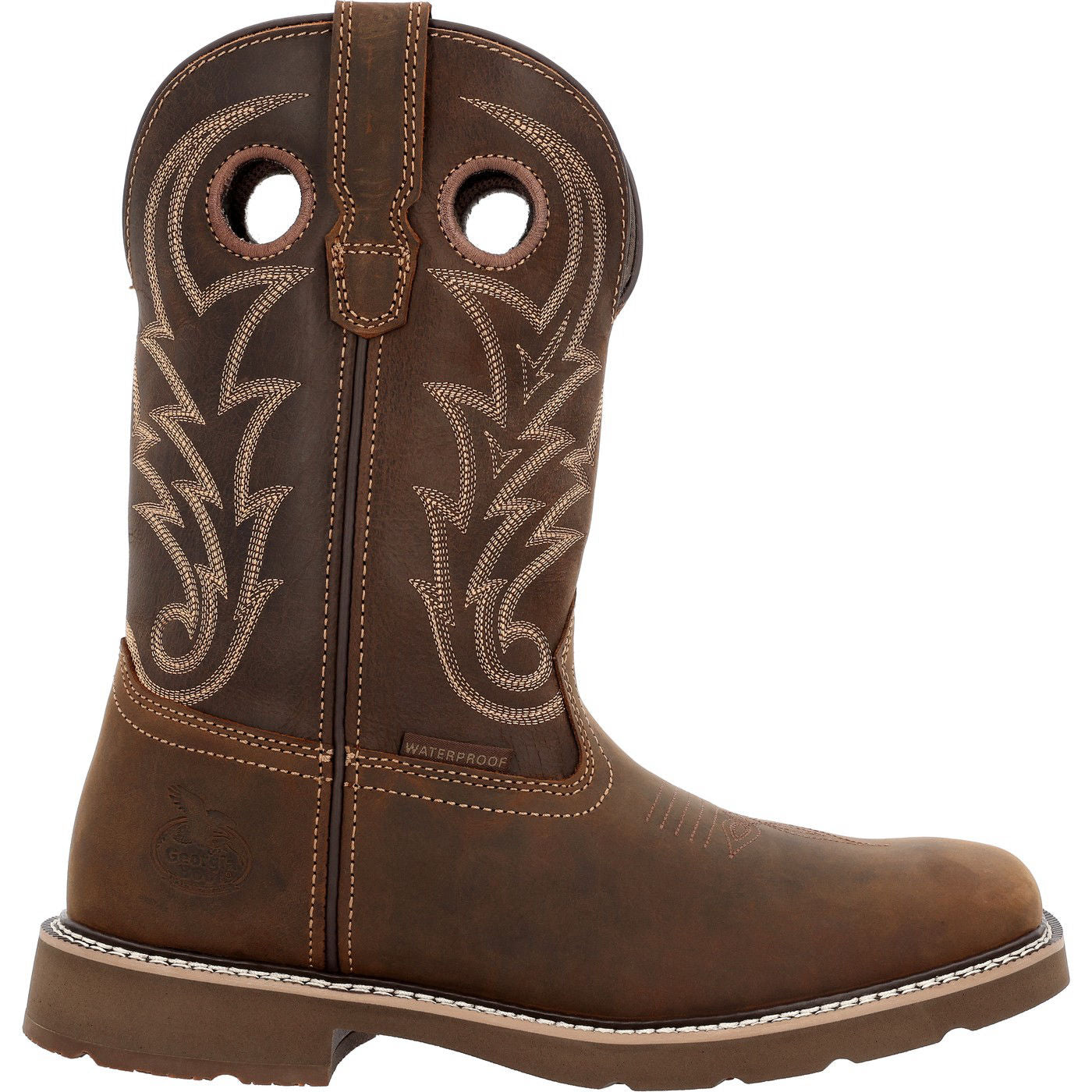 Georgia Boot Core 37 Western 11" Steel Toe Waterproof Pull-On Work Boot