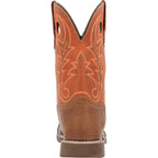 Georgia Boot Core 37 Western 11" Waterproof Pull-On Work Boot in Brown/Rust
