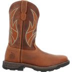 Georgia Boot Carbo-Tec FLX Pull-on with InsulKul™ Work Boot in Brown/Brick