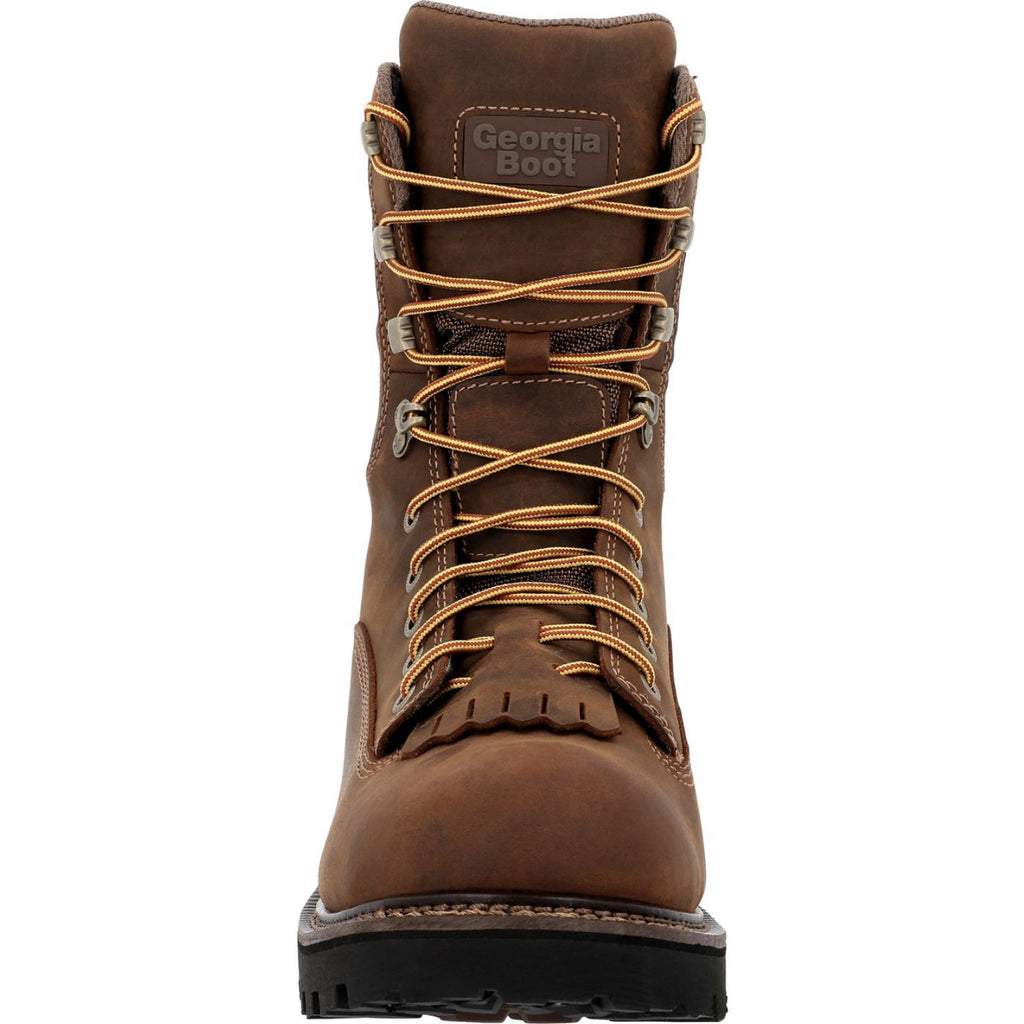 Georgia Boot Core 37 9" Scalloped Heel Waterproof Composite Toe Logger Work Boot