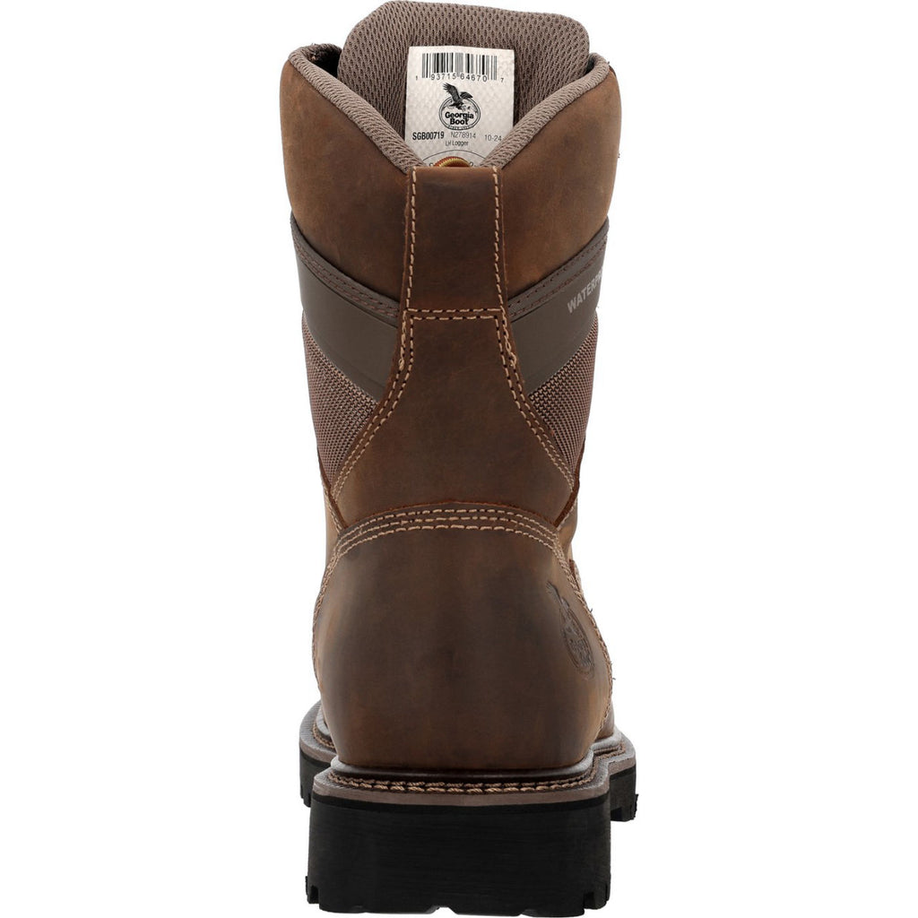 Georgia Boot Core 37 9" Low Heel Waterproof Composite Toe Logger Work Boot