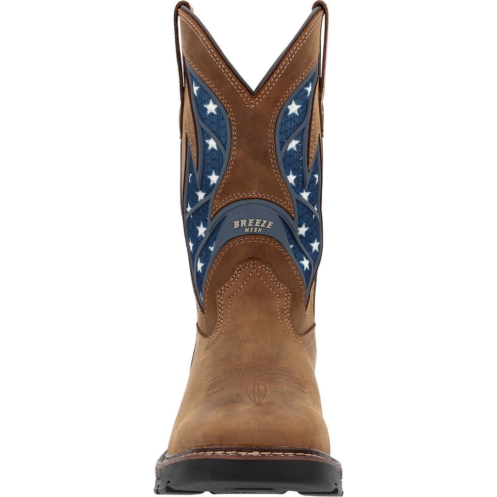 Georgia Boot Carbo-Tec FLX 11" Patriotic Pull-On Work Boot