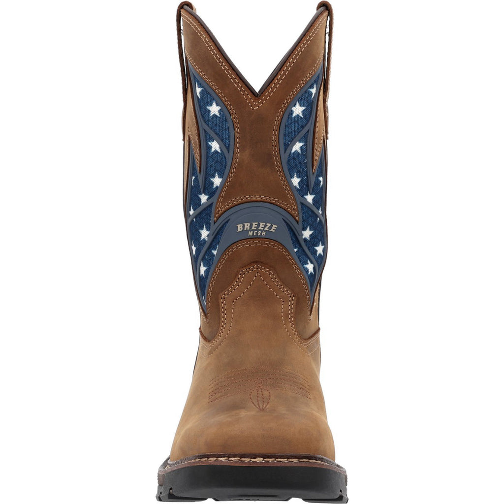 Georgia Boot Carbo-Tec FLX 11" Patriotic Alloy Toe Pull-On Work Boot