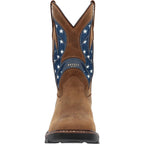 Georgia Boot Carbo-Tec FLX 11" Patriotic Alloy Toe Pull-On Work Boot