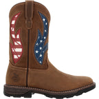 Georgia Boot Carbo-Tec FLX 11" Patriotic Alloy Toe Pull-On Work Boot