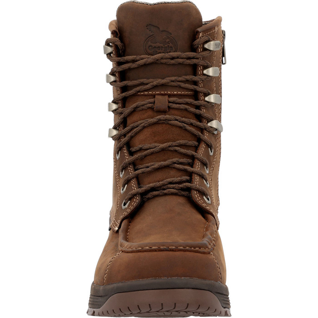 Georgia Boot Athens SuperLyte 8" Waterproof Side-Zip Moc Toe Work Boot
