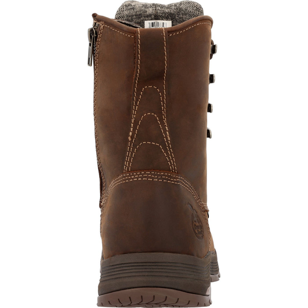 Georgia Boot Athens SuperLyte 8" Waterproof Side-Zip Moc Toe Work Boot