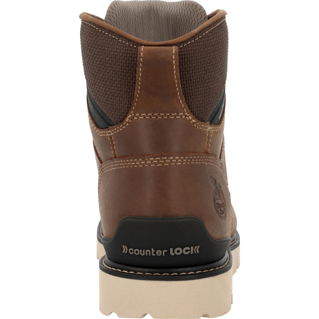 Georgia Boot Men's 6" Carbon Flex Wedge Waterproof Moc-Toe Work Boot