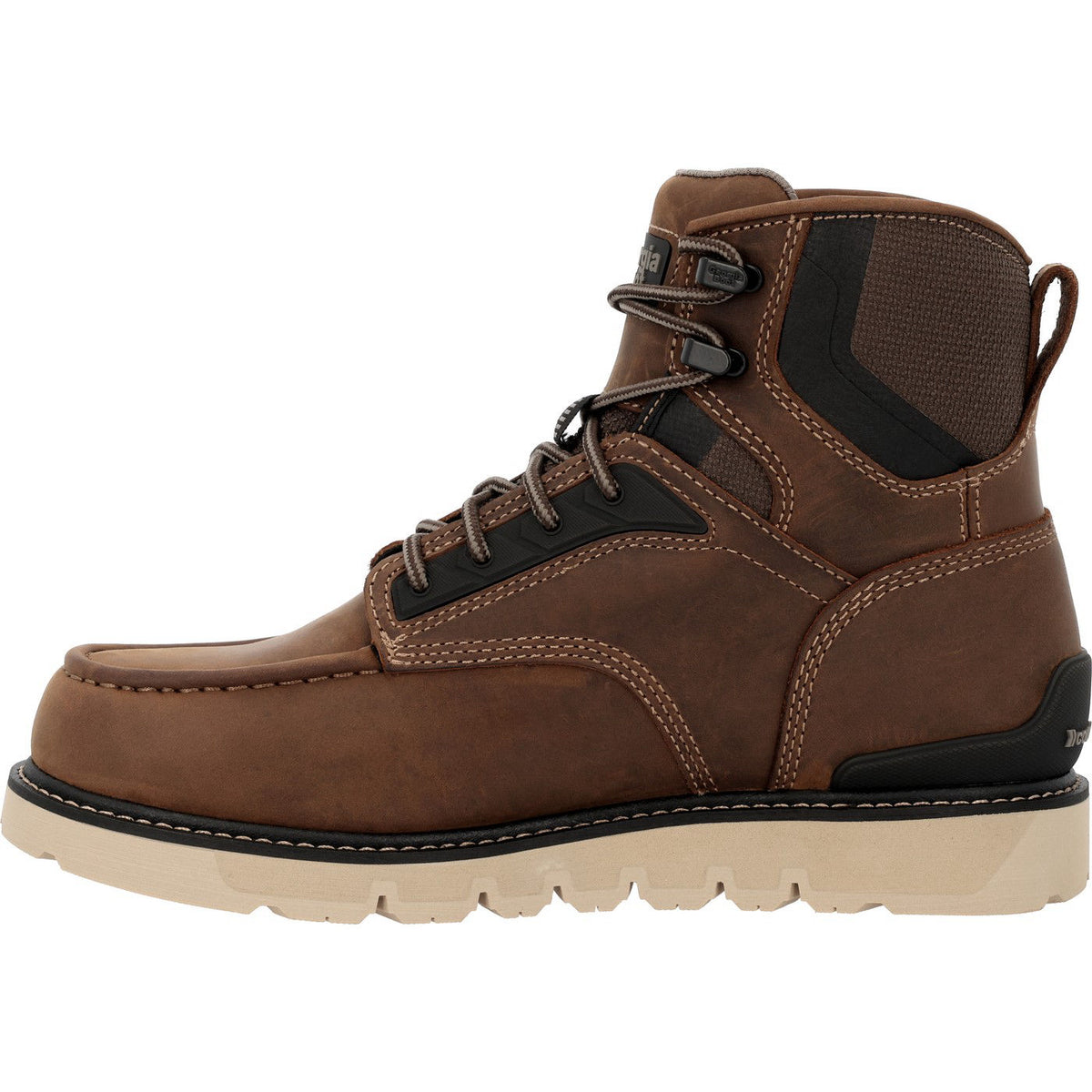 Georgia Boot Men's 6" Carbon Flex Wedge Waterproof Moc-Toe Work Boot