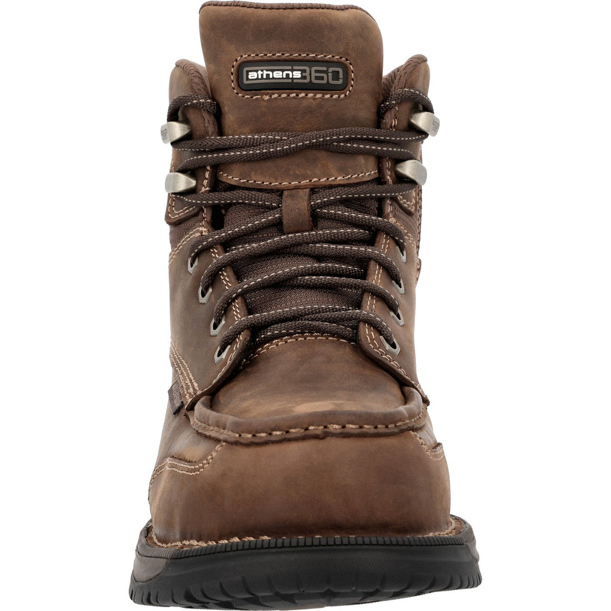 Georgia Boot Athens 360 6" Side-Zip Waterproof Nano Composite Toe Moc-Toe Work Boot