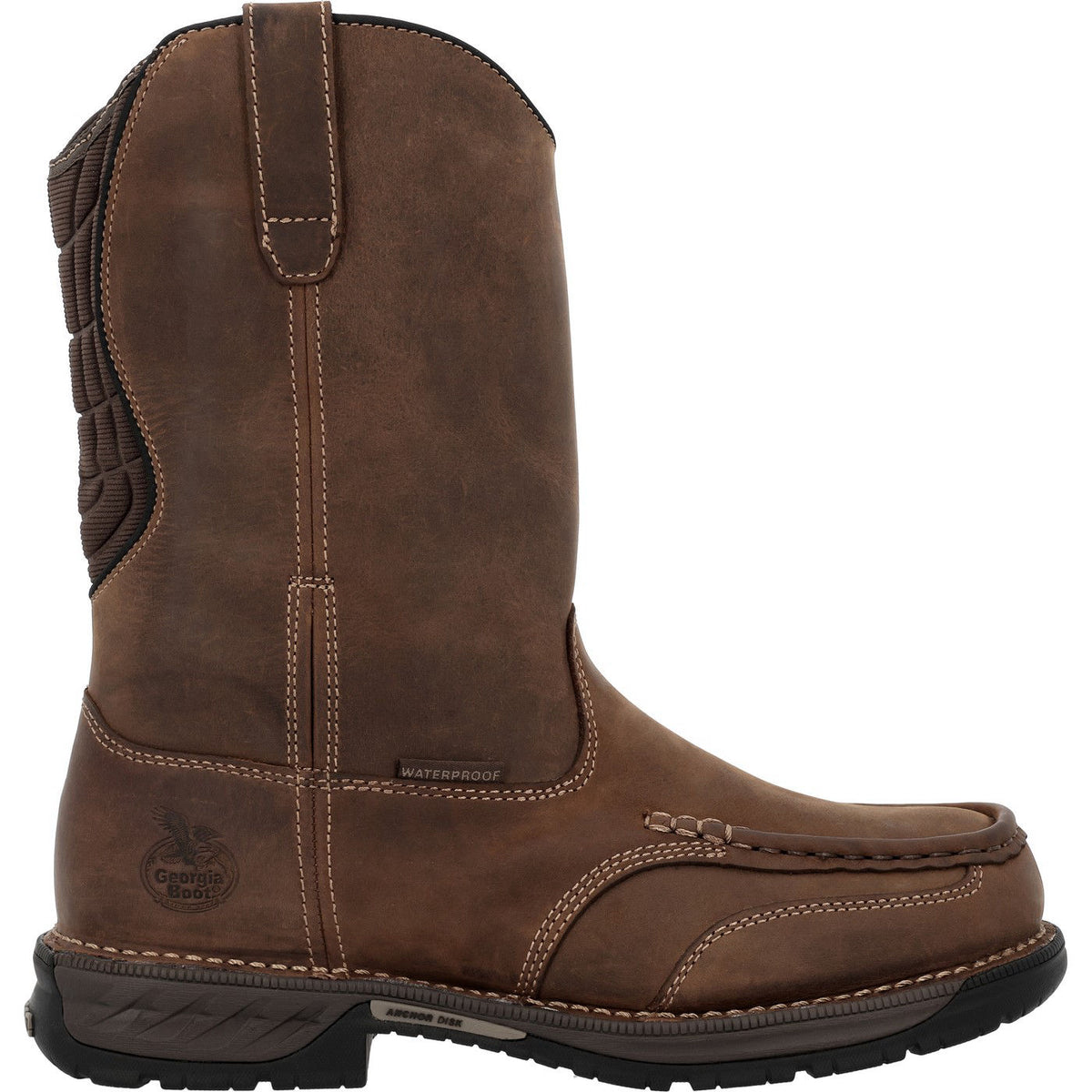 Georgia Boot Athens 360 11" Pull-On Waterproof Moc-Toe Work Boot