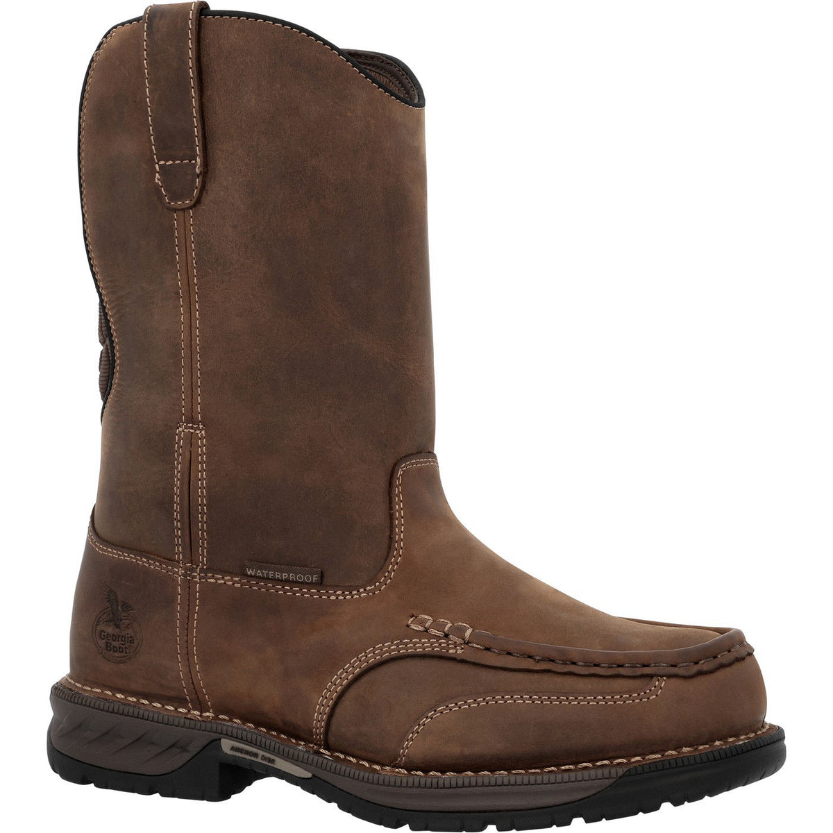 Georgia Boot Athens 360 11" Pull-On Waterproof Moc-Toe Work Boot
