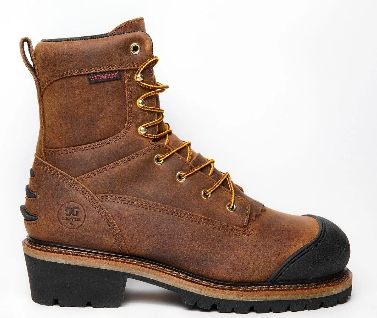 GOODVILLE CATSKILL-SERIES COMPOSITE TOE WATERPROOF LOGGER WORK BOOTS LS101W