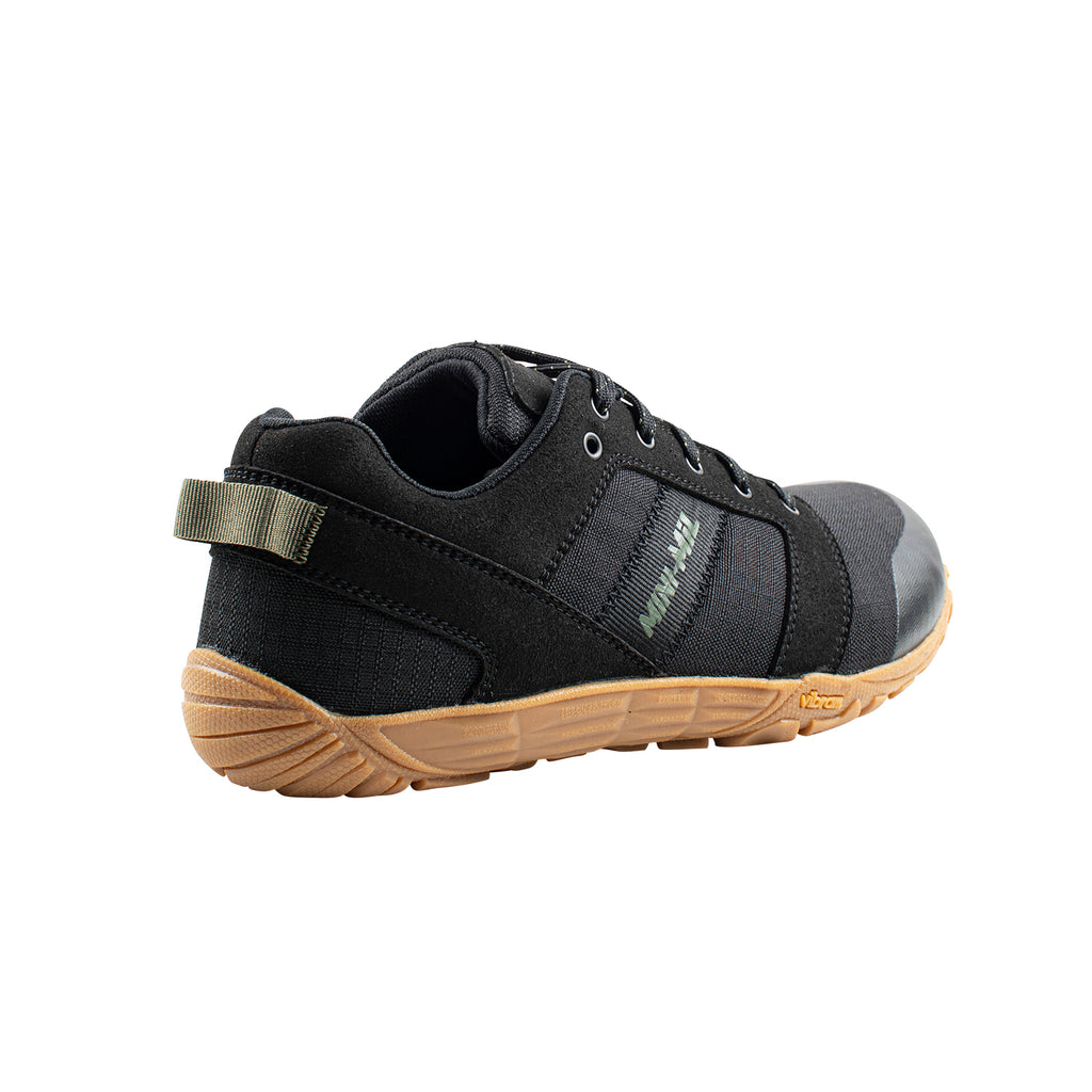 Belleville, Men's, Low-cut, MINI-MiL®, MM002, Barefoot Activity Shoe, Black with Gum Outsole, 3, Regular, MM002 030R