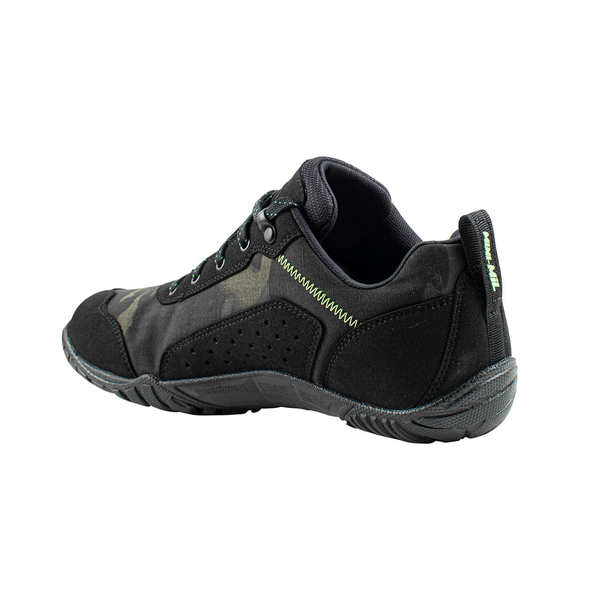 Belleville, Men's, Low-cut, MINI-MiL®, MM003, Barefoot Activity Shoe, Black Multicam®, 3, Regular, MM003 030R